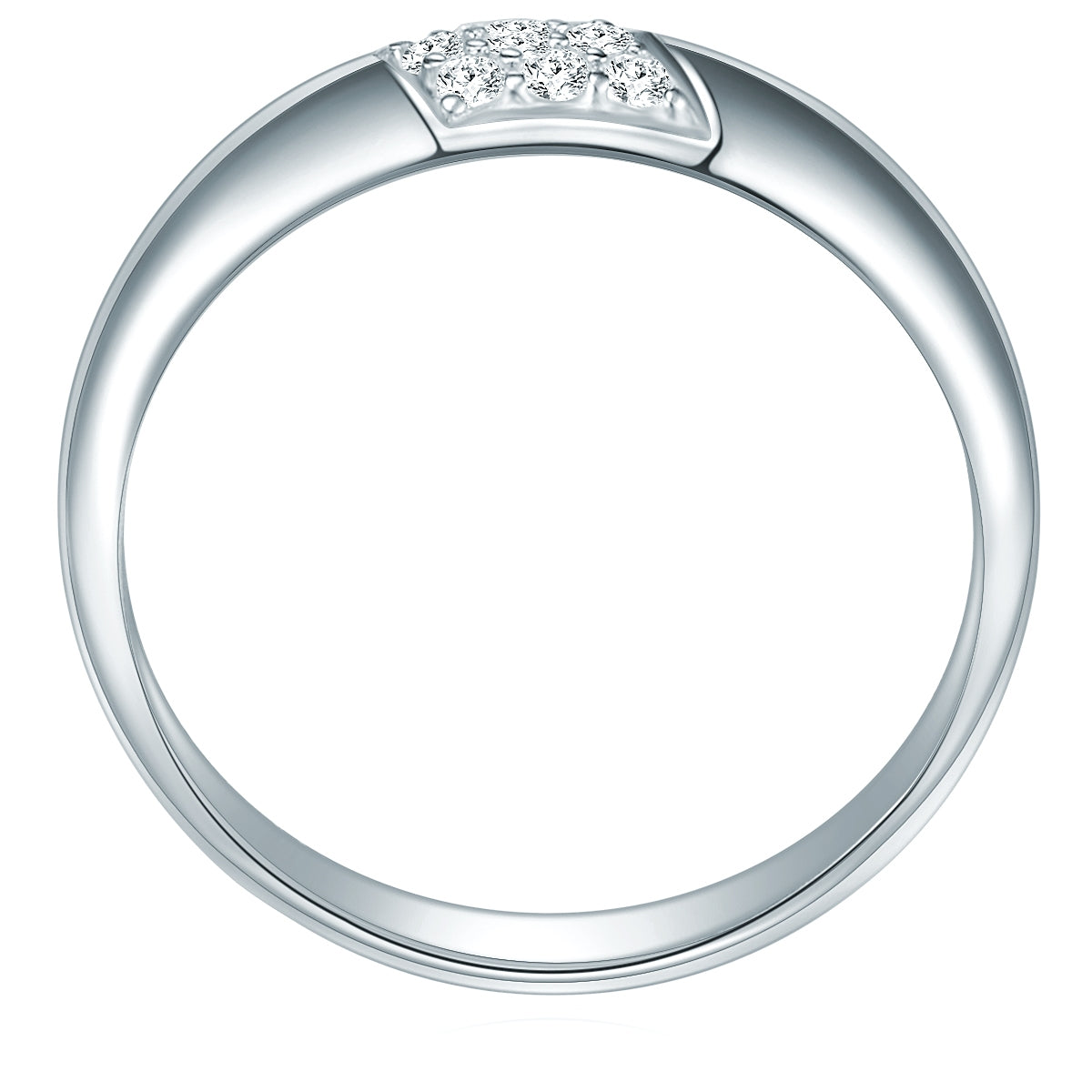 Ring Sterling Silber Zirkonia weiß
