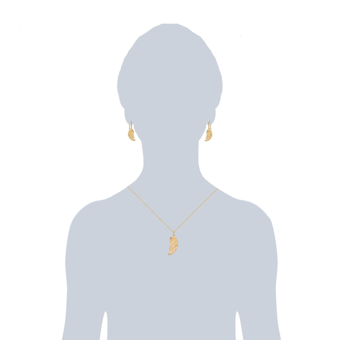 Set (Kette+Ohrhänger) gelbgold
