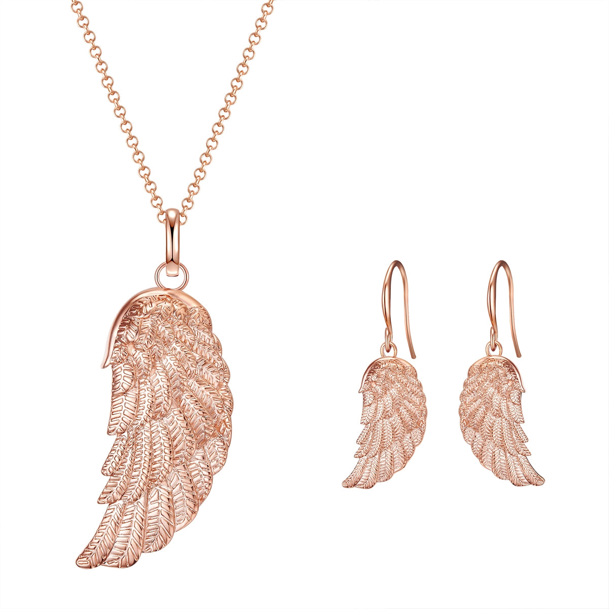 Set (Kette+Ohrhänger) roségold
