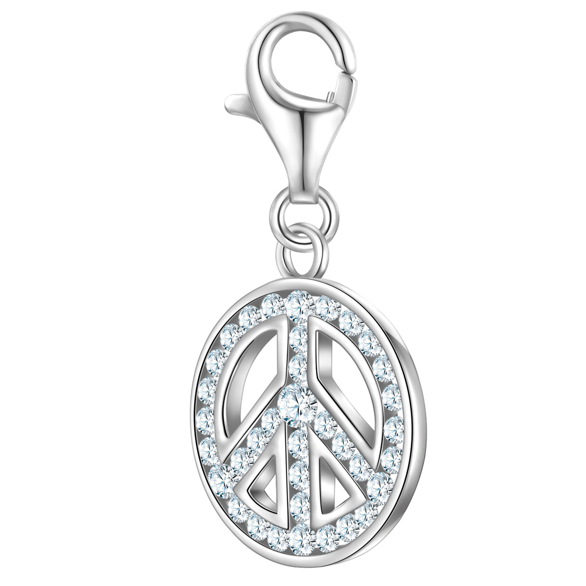 Charm Sterling Silber Zirkonia weiß