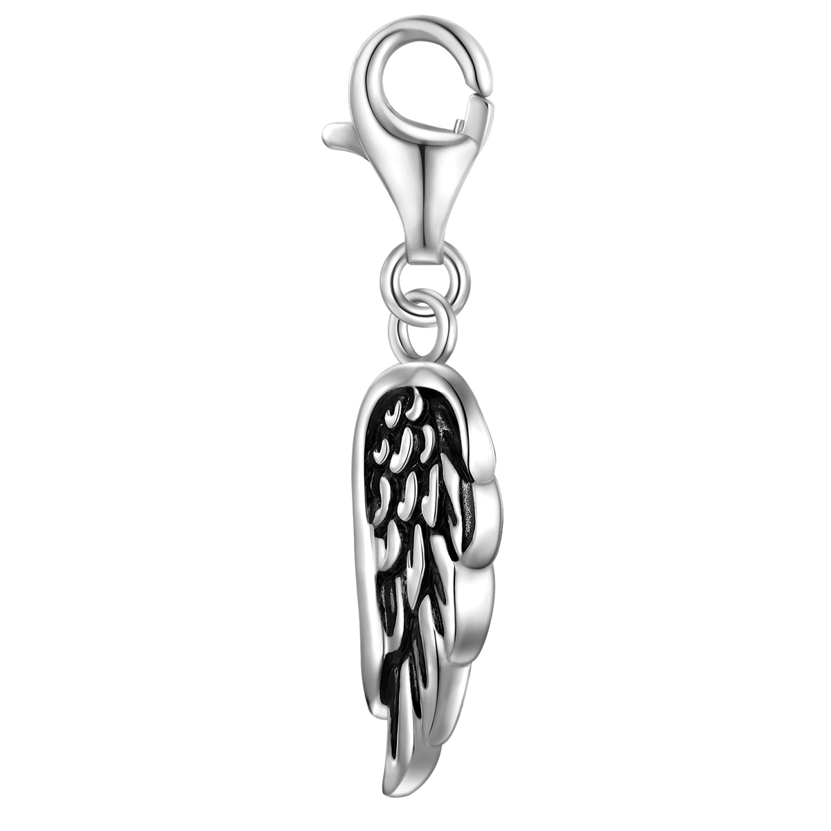 Charm Sterling Silber Emaille schwarz