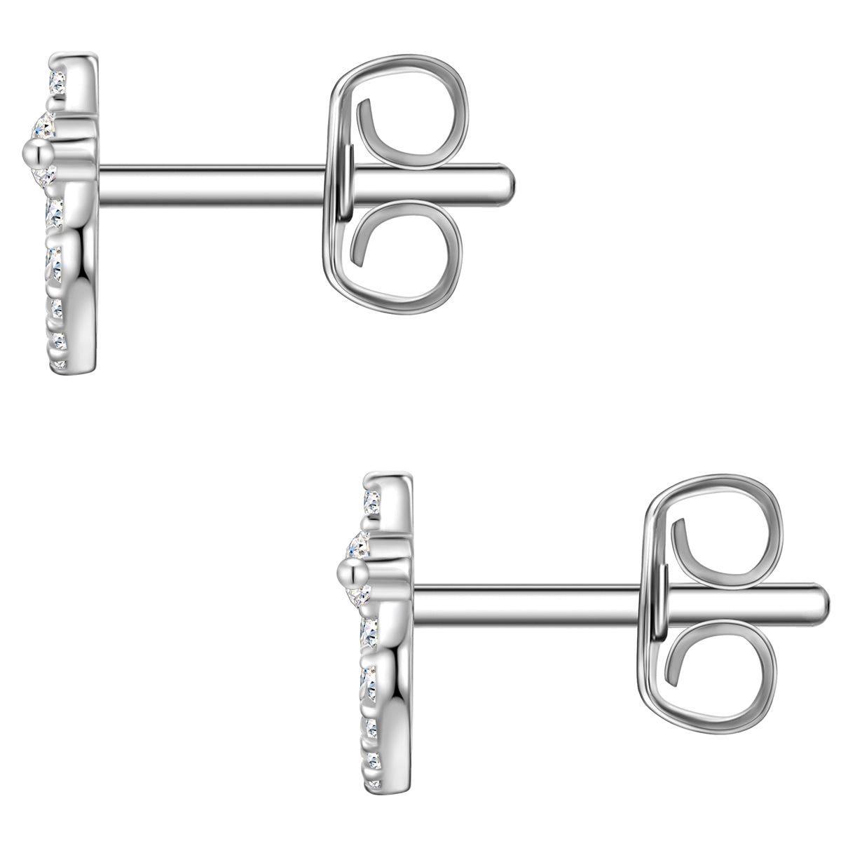 Ohrstecker Sterling Silber Zirkonia weiß