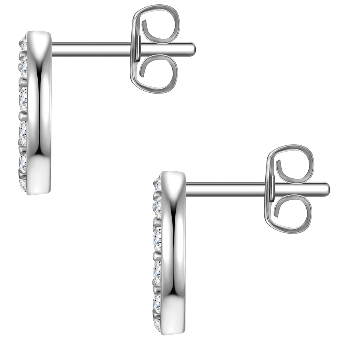 Ohrstecker Sterling Silber Zirkonia weiß