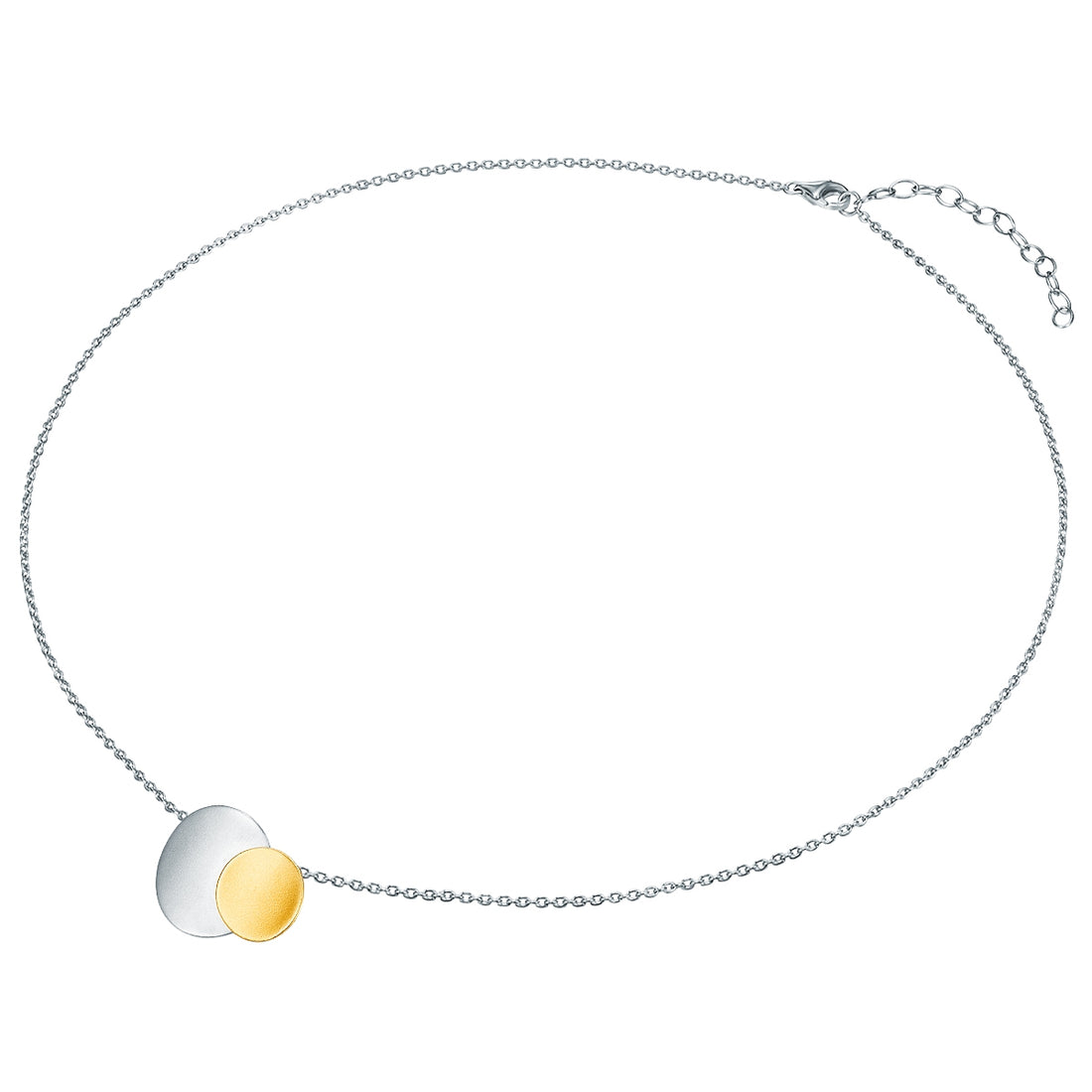 Kette mit Anhänger Sterling Silber bicolor
