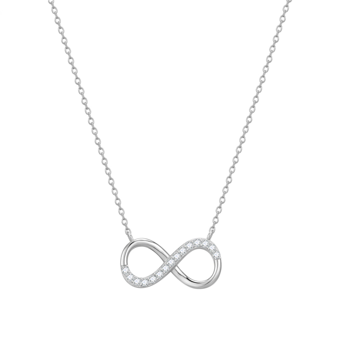 Kette mit Anhänger Sterling Silber Zirkonia weiß