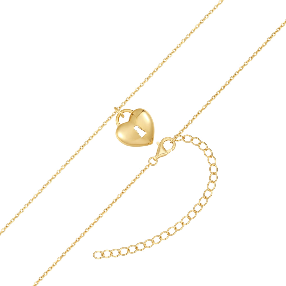 Kette mit Anhänger Sterling Silber gelbgold